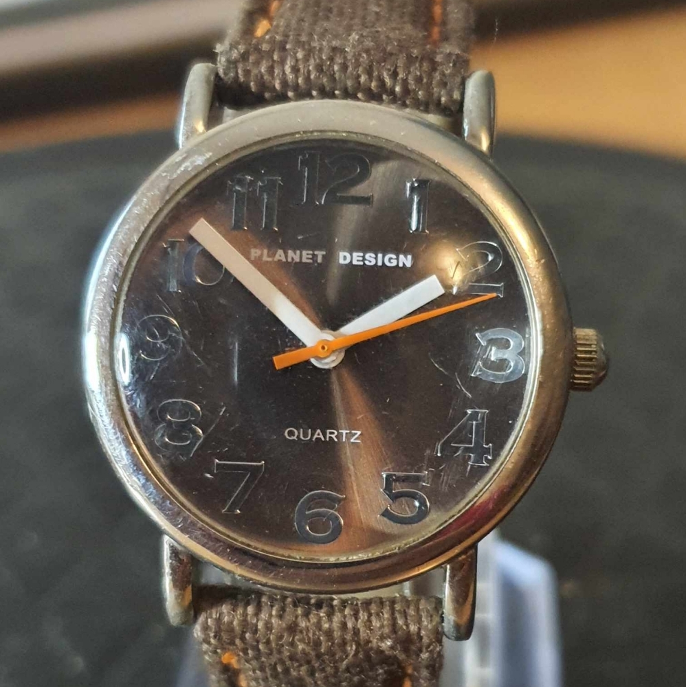 🦋10/$20🦋 Planet Design Silver/Brown Nylon Women's Watch